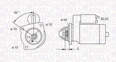 MAGNETI MARELLI 063523622010 -  Стартер